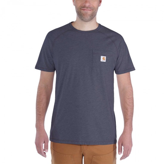 Regular and Big & Tall Sizes Carhartt Men's Force Cotton Delmont Short Sleeve T-shirt 