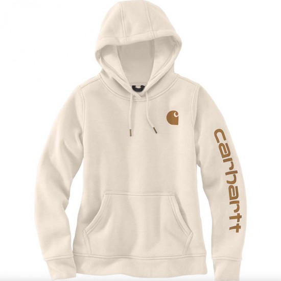 Clarksburg Pullover Logo Hoodie - Malt/Carhartt Brown