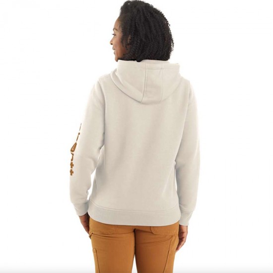 Clarksburg Pullover Logo Hoodie - Malt/Carhartt Brown