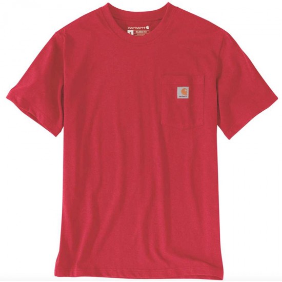 Pocket K87 T-Shirt - Fire Red Heather
