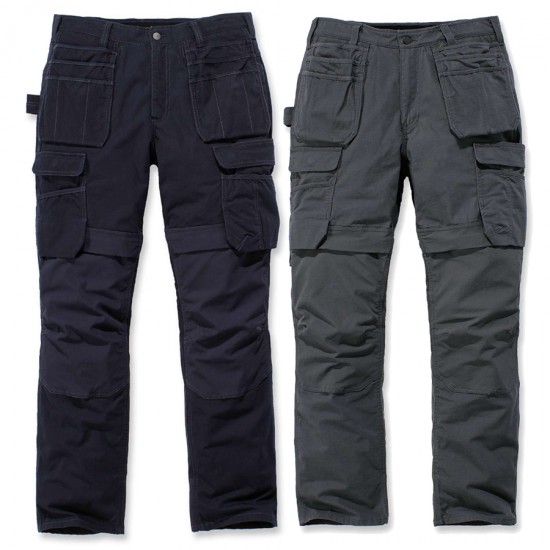 Mens Site King Multi Pocket Cargo Work Trousers with an Elasticated Waist -  Site King