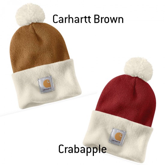 Cuffed Pom Pom Lookout Hat - 2 Colours