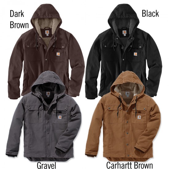 Washed Duck Sherpa Lined Utility Jacket - 5 Colours