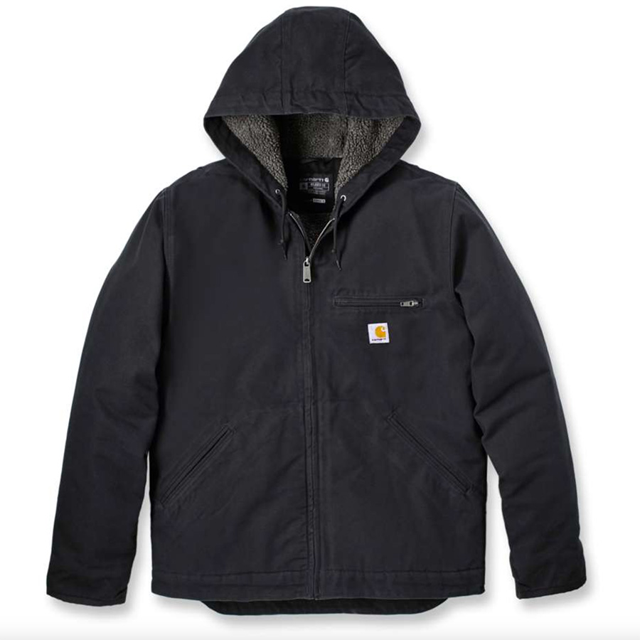 Sherpa lined hooded jacket online