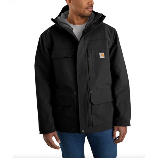 Mens black shop carhartt coat