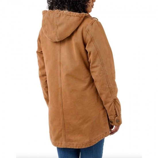 Loose Fit Washed Duck Insulated Coat - 2 Colours