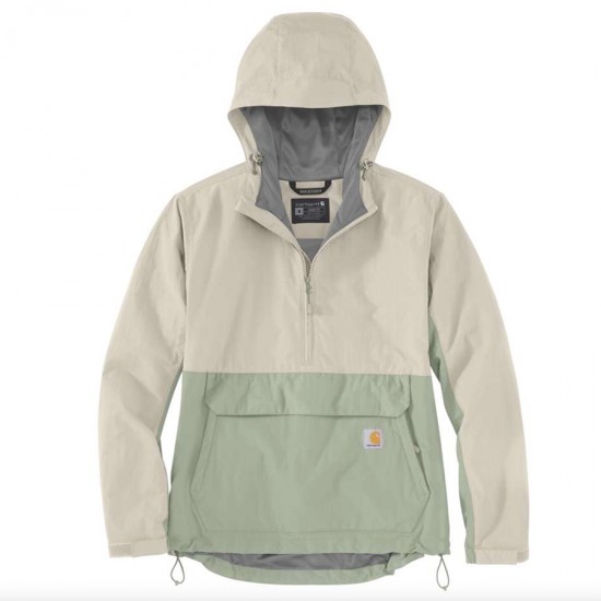 Lightweight Packable Anorak - Sage/Chalk