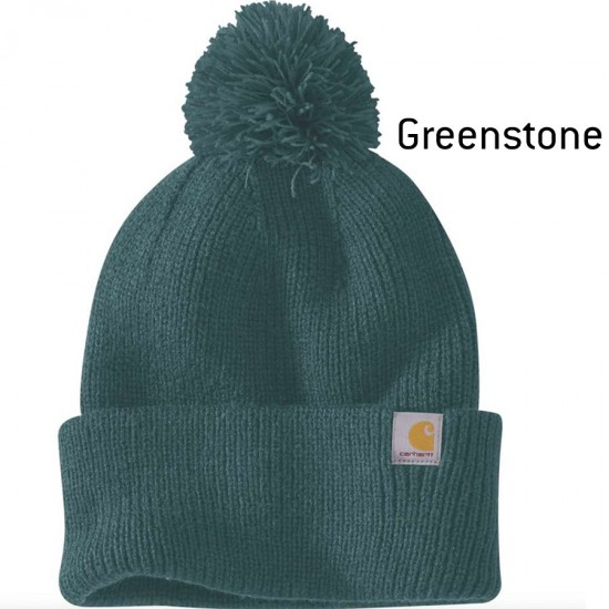 Knitted Pom-Pom Beanie Hat - 3 colours
