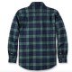 Heavy Weight Plaid Flannel Shirt - Frosted Balsam