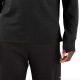 Half-Zip Long Sleeve T-Shirt - Black