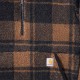 Loose Fit Fleece Pullover - Carhartt Brown/Black Plaid