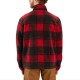 Loose Fit Fleece Pullover - Crabapple/Black Plaid