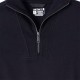 Lightweight Quarter Zip Tencel Sweatshirt - Black