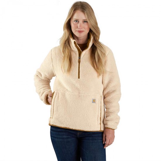 Loose Fit Fleece Pullover - Oat Milk