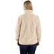 Loose Fit Fleece Pullover - Oat Milk