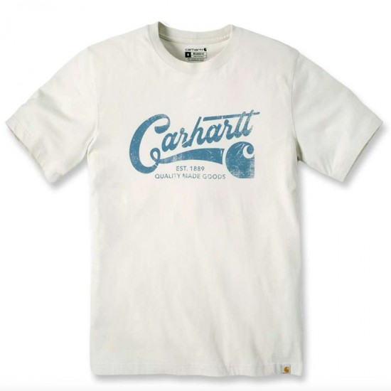 Lightweight Script Graphic T-Shirt - Oat Milk