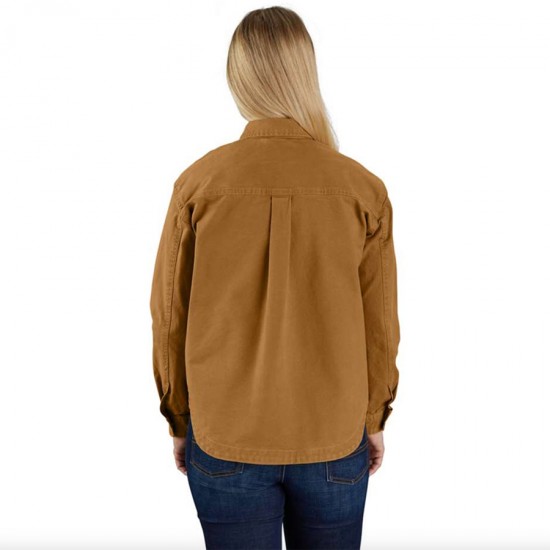 Relaxed Fit Heavyweight Duck Overshirt - Carhartt Brown