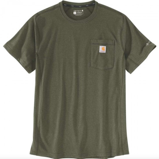 Force Midweight Pocket T-Shirt - Basil Heather