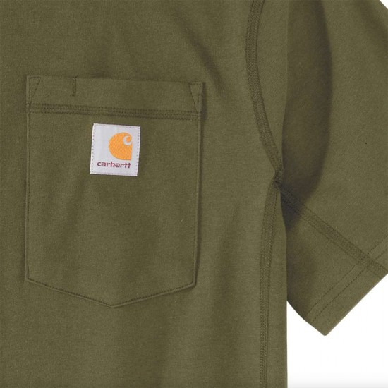 Force Midweight Pocket T-Shirt - Dark Bronzed Green