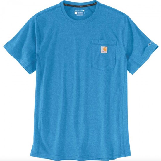 Force Midweight Pocket T-Shirt - Engineer Blue Heather