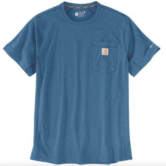 Force Midweight Pocket T-Shirt - Dark Horizon Blue Heather