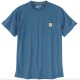 Force Midweight Pocket T-Shirt - Dark Horizon Blue Heather