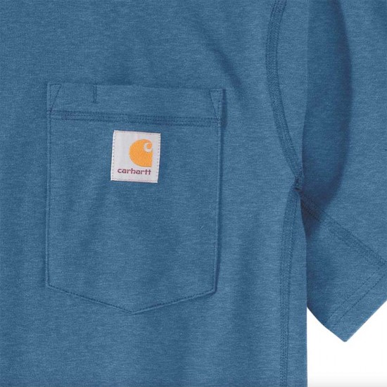 Force Midweight Pocket T-Shirt - Dark Horizon Blue Heather