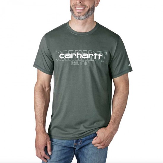 Force Medium Weight Graphic T-Shirt - Carbon Heather