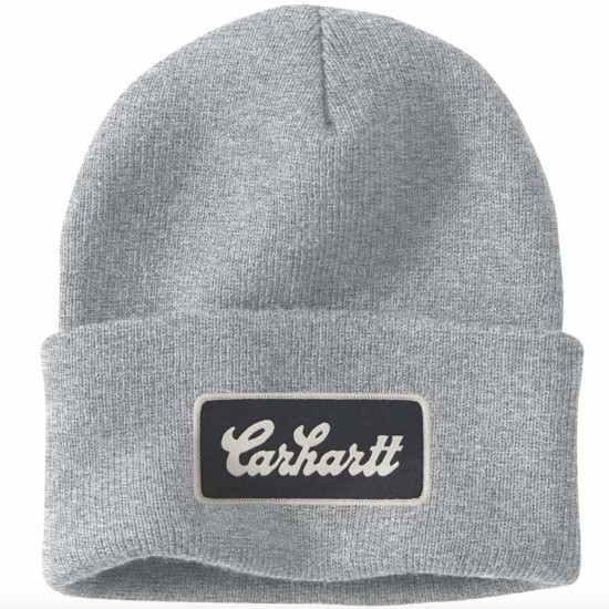 Script Patch Beanie Hat - 2 Colours