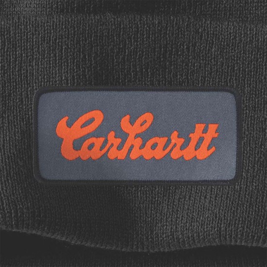 Script Patch Beanie Hat - 2 Colours