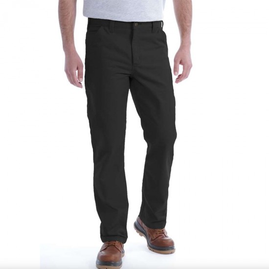 Cotton Twill Utility Work Pant - Black