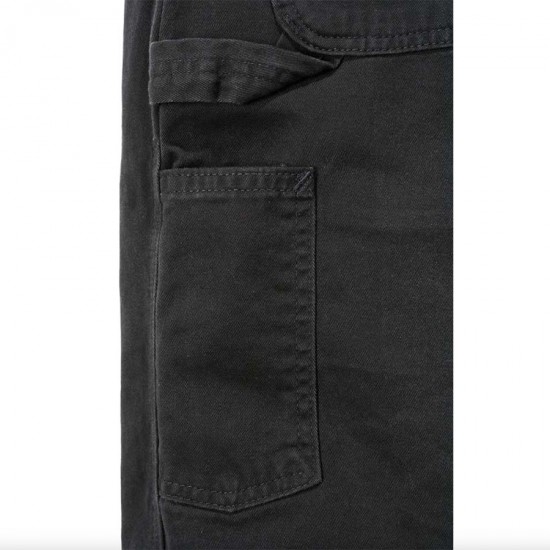 Cotton Twill Utility Work Pant - Black