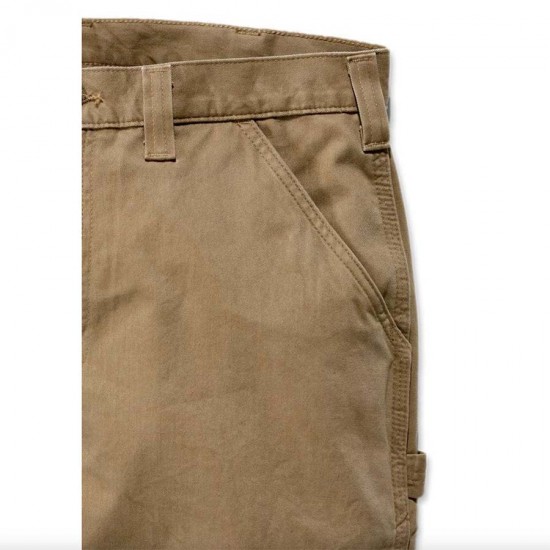 Cotton Twill Utility Work Pant - Dark Khaki