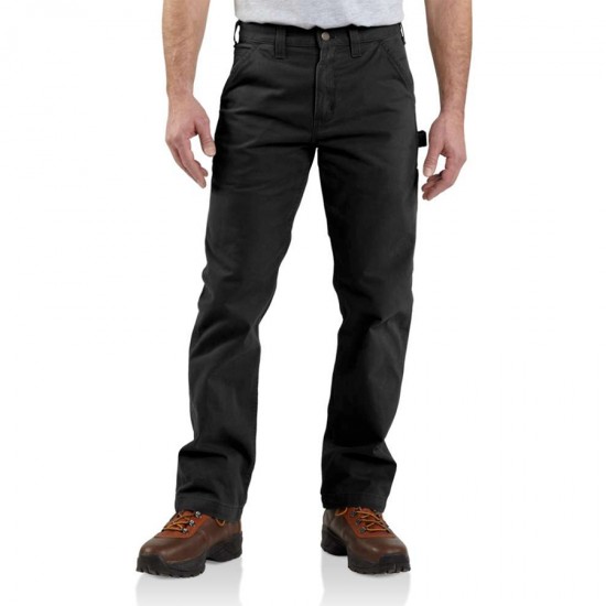 Cotton Twill Utility Work Pant - Black