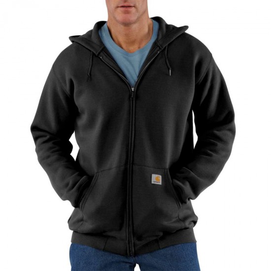 Midweight Hooded Zip-Front Sweatshirt