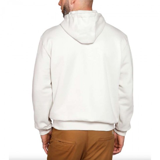 Sleeve Logo Midweight Hooded Sweatshirt - Malt