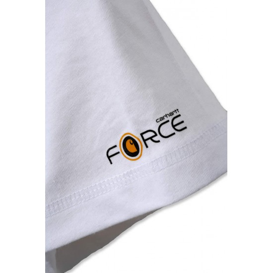 FORCE Cotton Delmont Short Sleeve T-Shirt - Heather Grey, Small