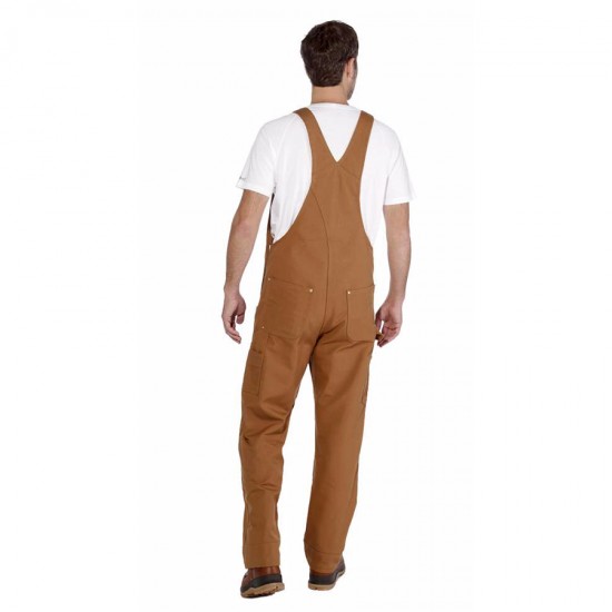 Carhartt men's duck carpenter sale bib overalls unlined r28