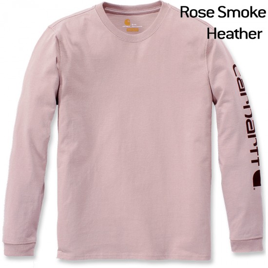 Workwear Logo Long Sleeve T-Shirt - Rose Smoke Heather, Large