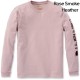 Workwear Logo Long Sleeve T-Shirt - Rose Smoke Heather, Large