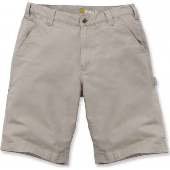 Rugged Flex Rigby Dungaree Shorts - Tan, W:28
