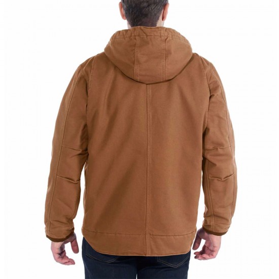 Carhartt hooded hot sale duck jacket