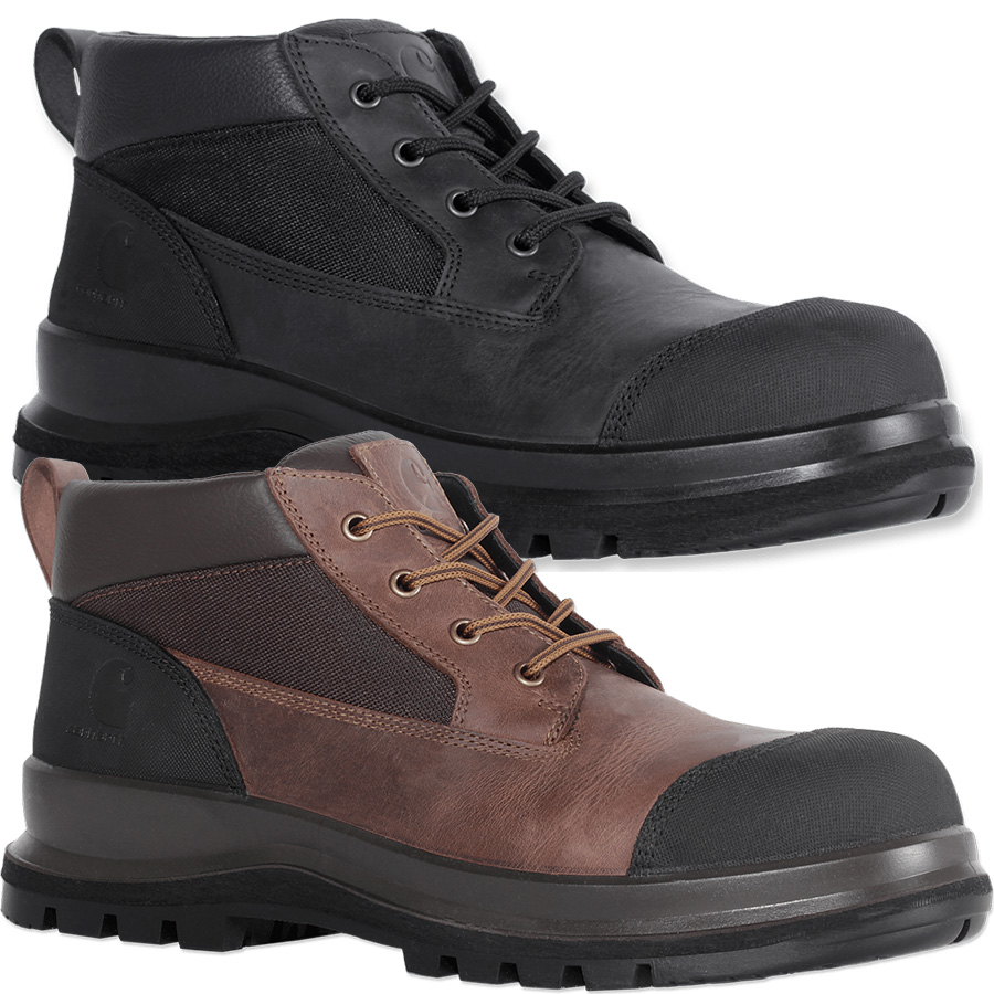 Mens Work Boots Fashion Versatile Leather Boots Waterproof Insulted Chukka  High-top Lace-up Shoes 