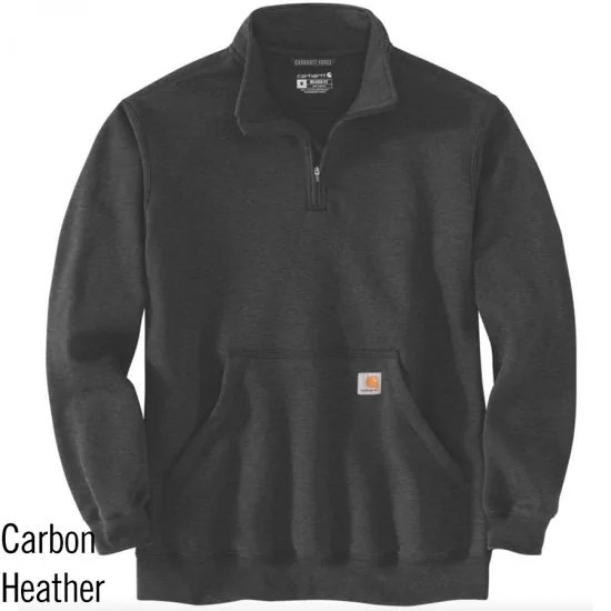 Carhartt full zip 2025 mock neck sweatshirt