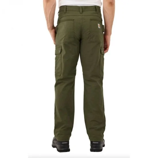 Mens lined cargo work 2024 pants