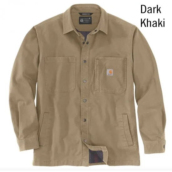 Carhartt Denim Fleece Lined Snap Front Shirt - Shirt Men's