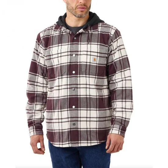 carhartt fort plaid chambray shirt