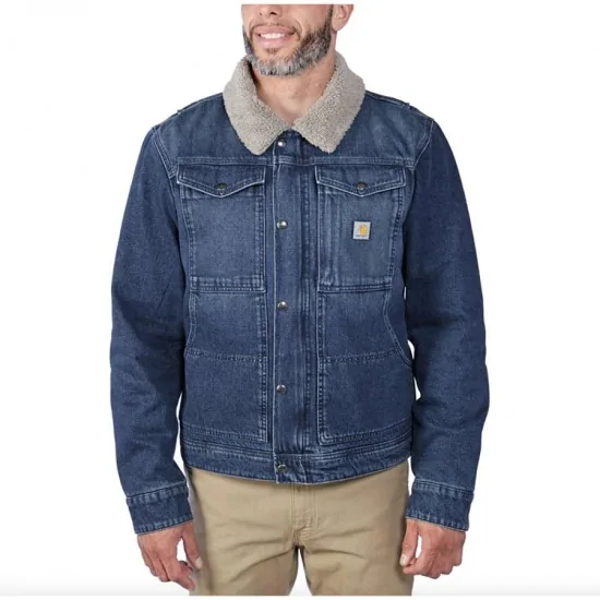 Carhartt Sherpa Lined Denim Jacket (106323)